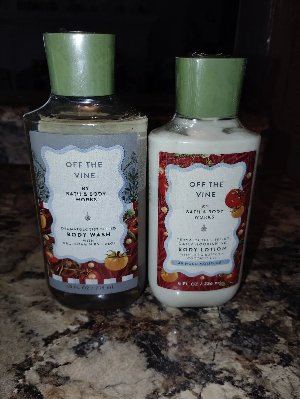 Bath & Body Works Off The Vine Body Wash & Lotion - Green New Sealed